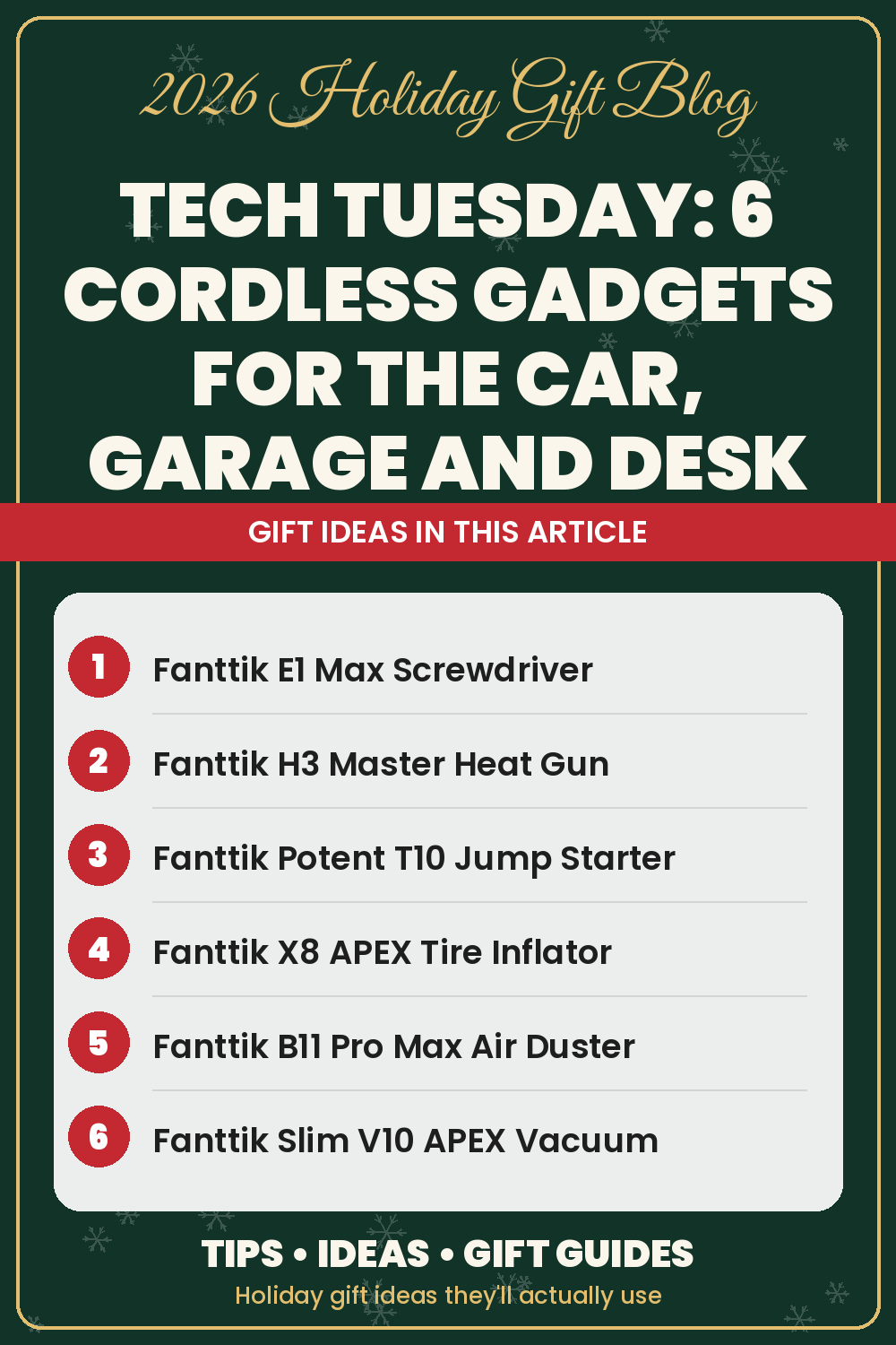 Tech Tuesday: 6 Cordless Gadgets for the Car, Garage and Desk cover image